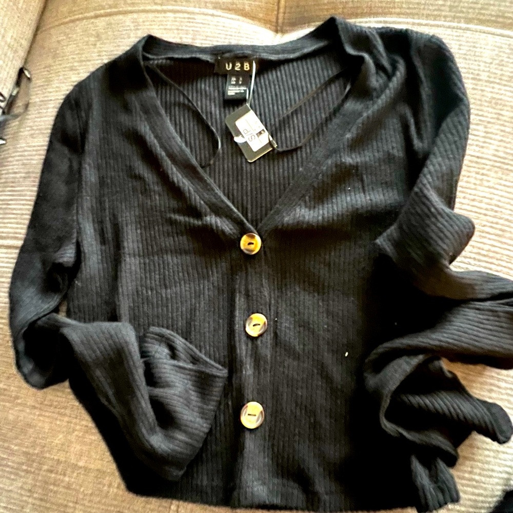 Black Cardigan with buttons